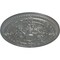 Ekena Millwork Vincent Ceiling Medallion (Fits Canopies up to 6"), Hand-Painted Silver, 26"OD x 3"P CM26VISLS - alternate 3
